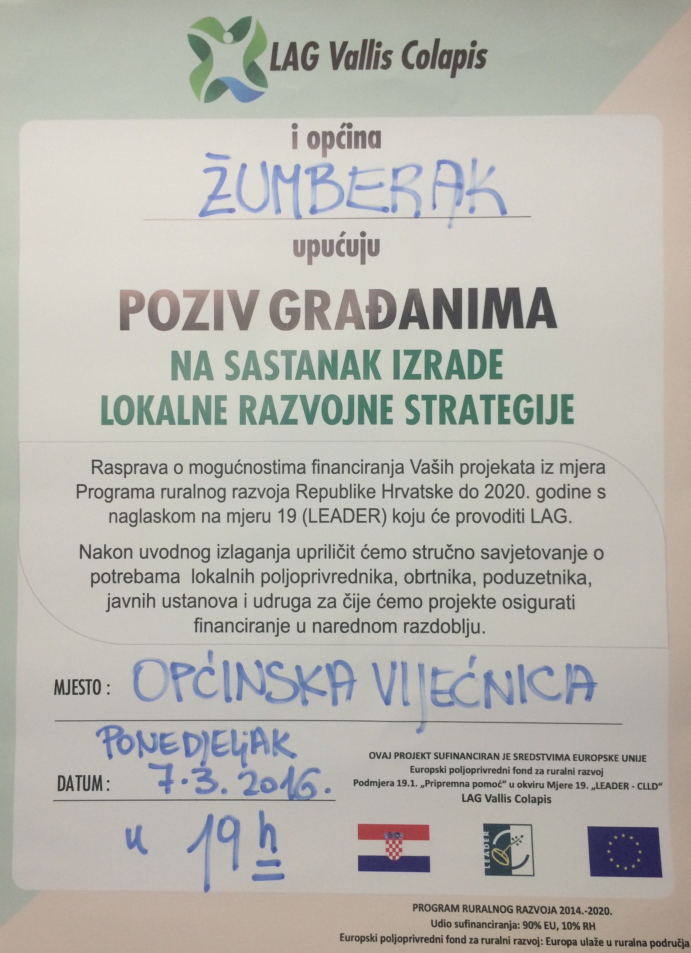 Plakat LAG- poziv